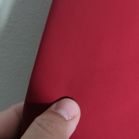 Alex Marie Womens Blazer Ruffle Cropped Quiet Luxury Business Casual Red Size 10 - Picture 10 of 11